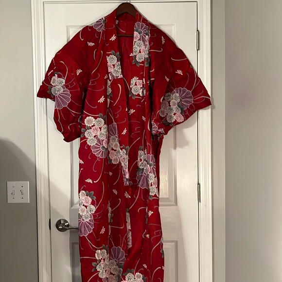 Japanese Kimona, believed to be authentic, including sash/belt - Picture 2 of 8